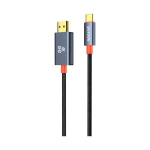 کابل HDMI به Type-C پرودو Porodo Type C HDMI 4K Braided Cable PD-4KHDMC طول 1.8 متر